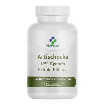 Produktbild von Artischockenkapseln, Hochdosis 650 mg – Entgiftung, gesunde Leber, bessere Verdauung
