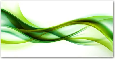 Produktbild von Tulup® Leinwandbild - 140x70 cm - Wandkunst - Drucke auf Leinwand - Leinwanddruck  - Kunst: modern & klassisch - Grün - Abstrakte Wellen