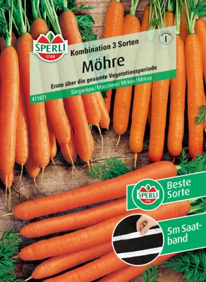 Produktbild von Sperli Möhre Sortiment 3 Sorten Saatband