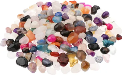 Produktbild von NKlaus 300g Trommelsteine Multi Mix 5 - 10 mm Heilsteine Edelsteine Schmucksteine Dekoration 14698