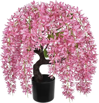 Produktbild von Künstliche Blumen Blauregen 47 cm, weiß, für Wohnzimmer