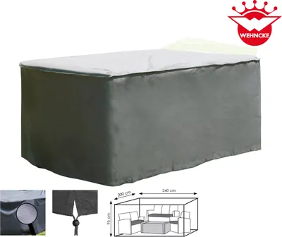 Produktbild von Wehncke Schutzhülle - Abdeckung für Lounge-Möbelset - 240x200x95 cm; 79342