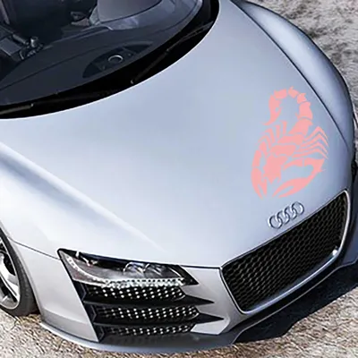 Produktbild von Aufkleber - Autoaufkleber "Skorpion" 80cm x 53cm hellrosa - Tuning Carystyling Heckscheibe Auto