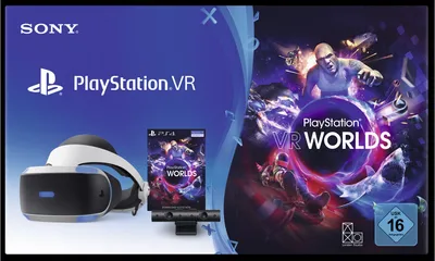 Produktbild von Sony PlayStation VR Brille inkl. Camera V2 U VR Worlds Voucher PlayStation VR + Kamera + VR Worlds (Version 2)