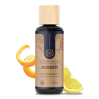 Produktbild von Liebenstein Saunaaufguss “Auszeit” - Orange, Zitrone & Ingwer 100ml Aufguss
