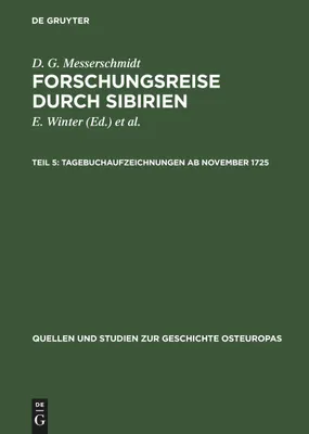 Produktbild von Tagebuchaufzeichnungen ab November 1725