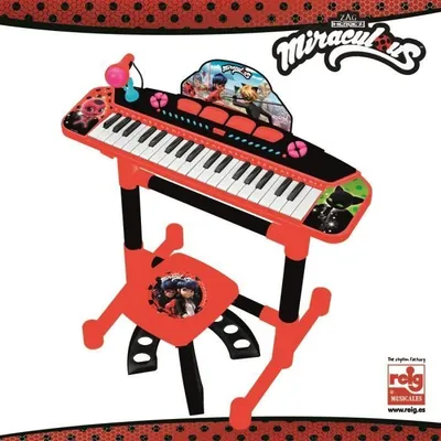 Produktbild von MIRACULOUS / LADYBAG Elektronisches Keyboard - 4 Percussion-Effekte - 8 Instrumente - 8 Rhythmen - Batteriebetrieben