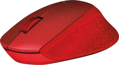 Obrázek produktu pro Logitech M330 SILENT PLUS, Pro praváky, Mechanický, RF bezdrátový, 1000 DPI, Červená