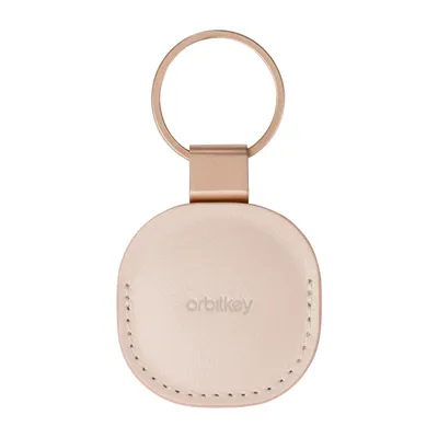 Produktbild von Orbitkey - Ledertasche für AirTag - Farbe Powder Pink