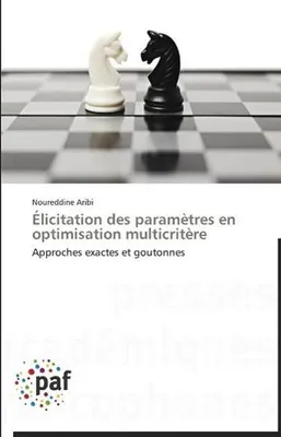 Immagine prodotto di Élicitation des paramètres en optimisation multicritère