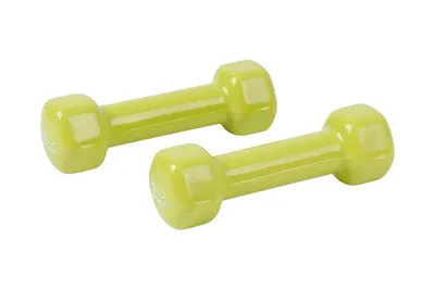 Produktbild von Hudora Vinylhantelset 2 x 1 kg, Gymnastikhanteln, grün; 76745