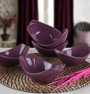 Produktbild von Hermia Concept, ST492006F498A000000MACD100, Schalen, Keramikschüssel-Set (6-teilig), Lila, Keramik, 16 x 4,1 x 4,1 cm