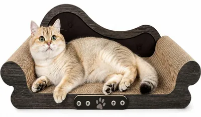 Kratzbrett für Katzen, braun, 67,8 x 30 x 14 cm