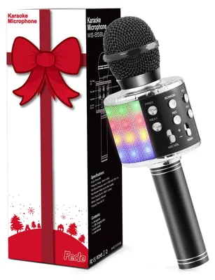 Zdjęcie produktu dla Bezprzewodowy mikrofon Bluetooth dla dzieci, przenośny głośnik karaoke