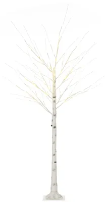 Immagine prodotto di Albero di Natale Artificiale Bianco 180cm con 96 Luci LED 12 Rami Modellabili