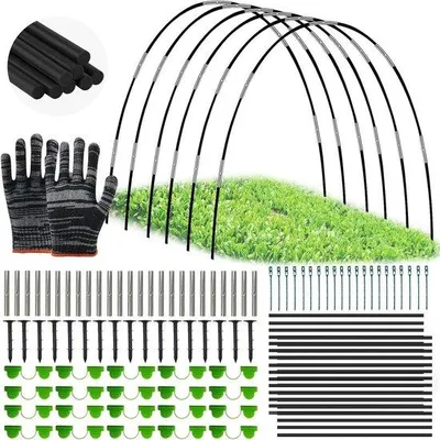 Imagen del producto de Túnel para plantas, 30 piezas, cubierta para bancales elevados, desmontable