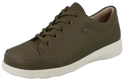 Produktbild von FINN COMFORT Fataga Damen Schnürhalbschuhe grün Glattleder - Größe: 38
