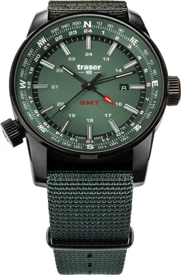 Produktbild von Traser Herrenuhr TS-109035 grün