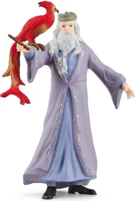 Produktbild von Figurine Dumbledore und Phönix Fawkes Harry Potter, Schleich 42637, Wizarding World, 11 x 4 x 12 cm, Für Kinder 6+