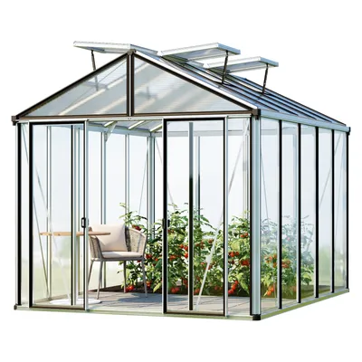 Produktbild von GFP Gewächshaus Hera 5 Glasgewächshaus 263x325 cm | Aluminium-Rahmen