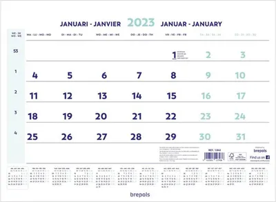 Produktbild von Brepols Monatlicher Kalender 2023
