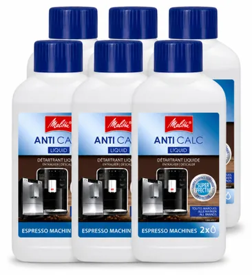 Produktbild von 6 x Melitta Flüssig-Entkalker für Kaffeevollautomaten - 250 ml - Vorteilspackung - 6 Stücke