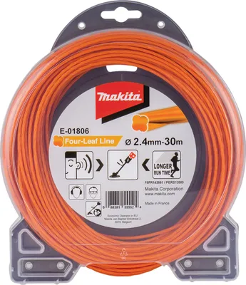 Imagen del producto de Hilo de corte Makita, modelo Four Leaf, 2,4 mm x 30 metros