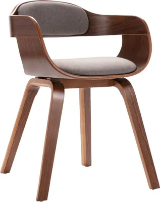 Produktbild von The Living Store Esszimmerstuhl Taupe Bugholz und Stoff