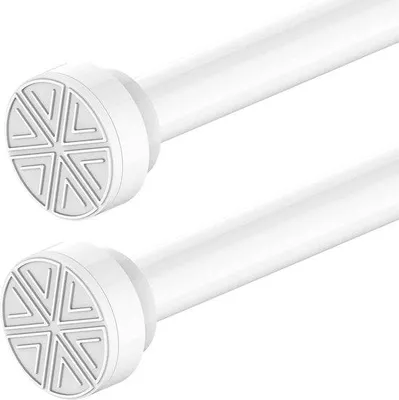 Immagine prodotto di Aste per cestini doccia in acciaio inossidabile - Bagno - 112-200 cm - Bianco lucido