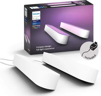 Produktbild von Philips Hue Play Lightbar Doppelpack LED weiß