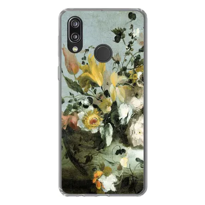 Produktbild von MuchoWow® Handyhülle Schutzhülle Hülle für Huawei P20 Lite (2020) Blumen - Alte Meister - Barock Silikon Softcase Handy Hülle - Kartenhalter