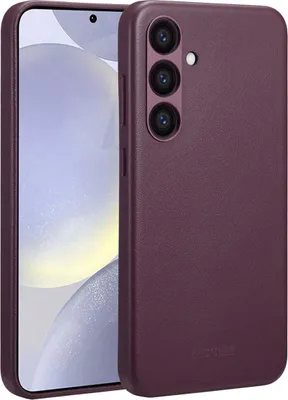 Image de Accezz MagSafe Leather Backcover pour le Samsung Galaxy S24 Plus - Heath Purple