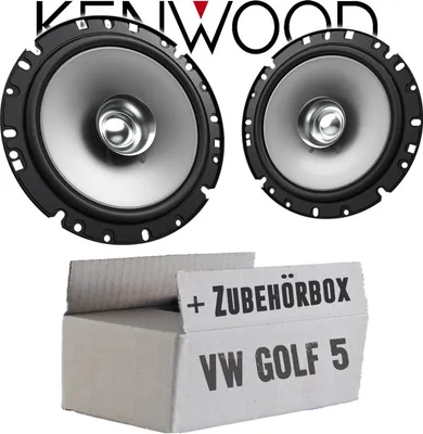 Produktbild von Lautsprecher Boxen Kenwood KFC-S1756 - 16,5cm Koax Auto Einbauzubehör - Einbauset passend für VW Golf 5 - justSOUND