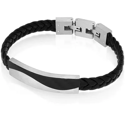 Produktbild von Armbanden   Leder GioiaPura Silber   Kollektion Carbon - mann