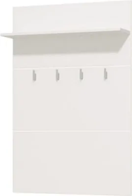 Immagine prodotto di Dmora Mobile da Ingresso Valdemone 76x20x114h cm Bianco, un Ripiano Appendiabiti