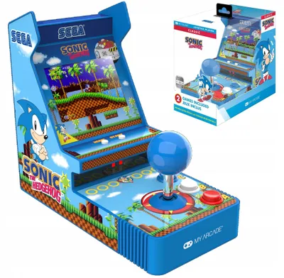 Zdjęcie produktu dla My Arcade Joystick Player Sonic The Hedgehog, Wielobarwny, 8,89 cm (3.5"), USB Type-C, 3,5 mm, USB/bateria, AA