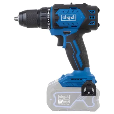 Produktbild von Scheppach Akku-Bohrschrauber BC-DD60-X | 60 Nm | 20V IXES | Brushless Motor | LED | Spannbereich von 1,5 – 13 mm | Gürtelclip | 25 Drehmomentstufen