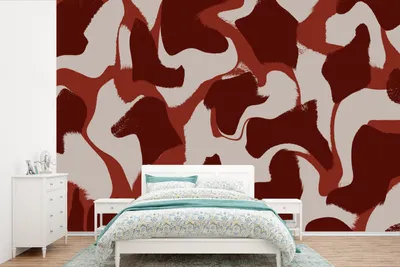 Produktbild von MuchoWow® Fototapete für Wohnzimmer oder Schlafzimmer Wandtapete Vinyl Motivtapete Abstrakt - Braun - Farben - Pastell - 600x400 cm - Vinyltapeten