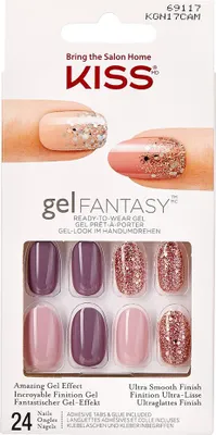 Image de Kiss Gel Fantasy Nails KGN17 Sans pression avec languettes adhésives et colle