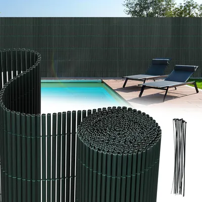 Produktbild von Vigevee PVC Sichtschutzmatte 90x400 cm, Grün, UV-beständig, Wasserdicht