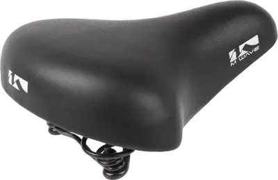 Produktbild von M-WAVE Sattel CITY SPRING 235x205mm schwarz mit Sattelstützklemme mit Federn