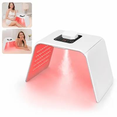 Produktbild von LED-Gesichtsmaske mit 7 Lichtfarben,LED-Lichttherapie-Maske mit Rotlicht, für Gesicht und Körper, LED-Beauty-Gerät für Zuhause und Kosmetikstudio