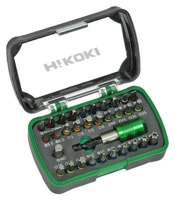 Image de Coffret de 32 Embouts de vissage HIKOKI 750363 + p-embout magn.- 1/4"