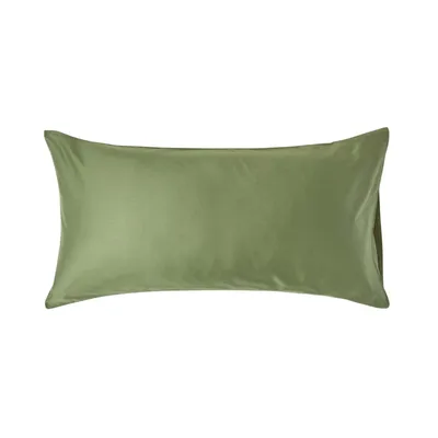 Obrázek produktu pro HOMESCAPES Povlak na polštář hustota vláken 400 zelená, 50 x 90 cm