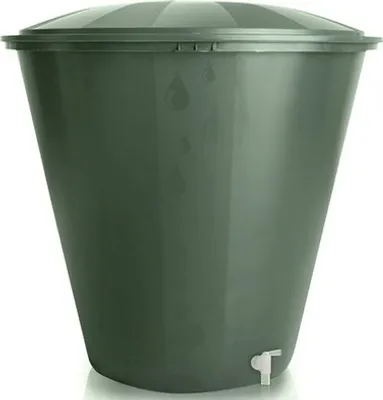 Produktbild von TrendLine Regentonne rund mit Deckel und Hahn 210 L grün