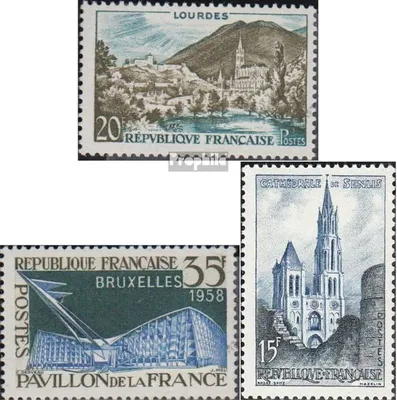 Produktbild von Briefmarken Frankreich 1958 Mi 1186,1192,1201 (kompl.Ausg.) postfrisch Landschaft