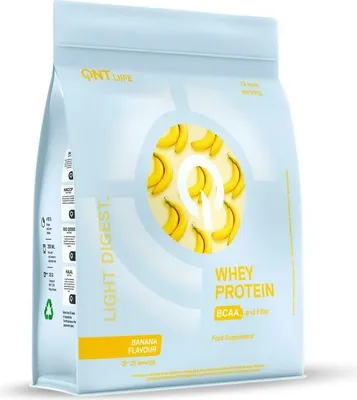 Produktbild von QNT Light Digest Whey Protein - 500 g - Beutel Banana
