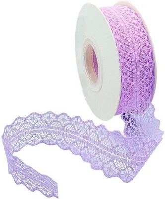 Produktbild von Spitzenbänder, Spitzen zum Nähen, Vintage-Spitzenbänder, breit, 3 cm, Bänder, Hochzeit, Spitzenverzierungen für DIY-Projekte, Hochzeit, Tischdekoration, Basteln, Geschenkband (23 m pro Rolle, lila)
