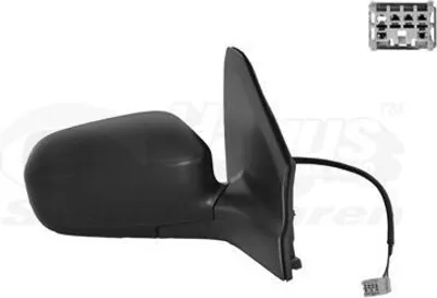 Produktbild von VAN WEZEL 2549808 Außenspiegel Seitenspiegel Rechts für HONDA CIVIC VII Hatchback (EU, EP, EV) Konvex Beheizt