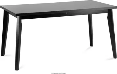 Obrázek produktu pro Jídelní stůl Konsimo rozkládací na 190 cm, obdélníkový "RHENA", černý, laminovaná deska, moderní, 150-190x76,5x80